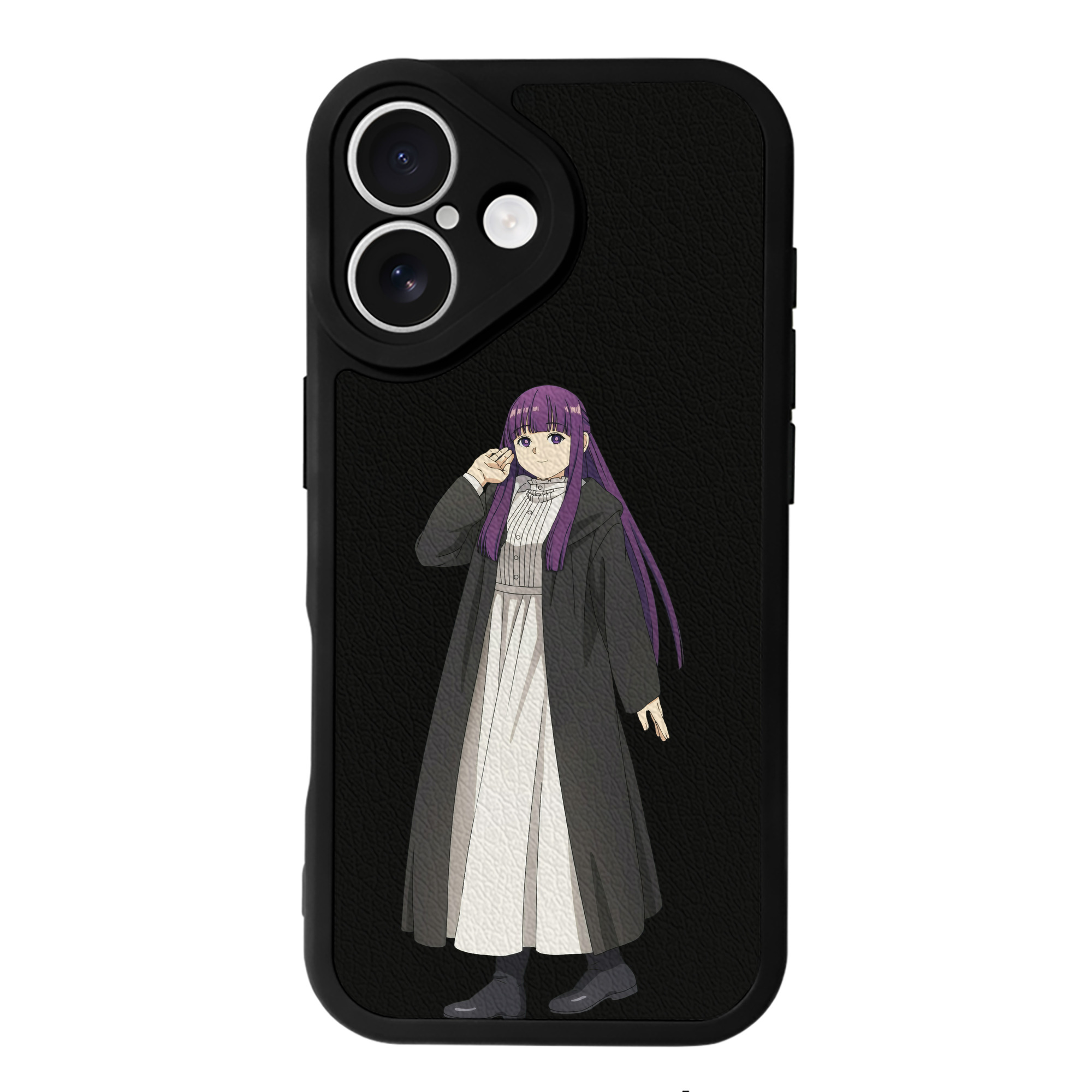 （画像用） 葬送のフリーレン Frieren 【iPhone 16シリーズ対応】シリコンスマホケース（レザー調） 材質：シリコン